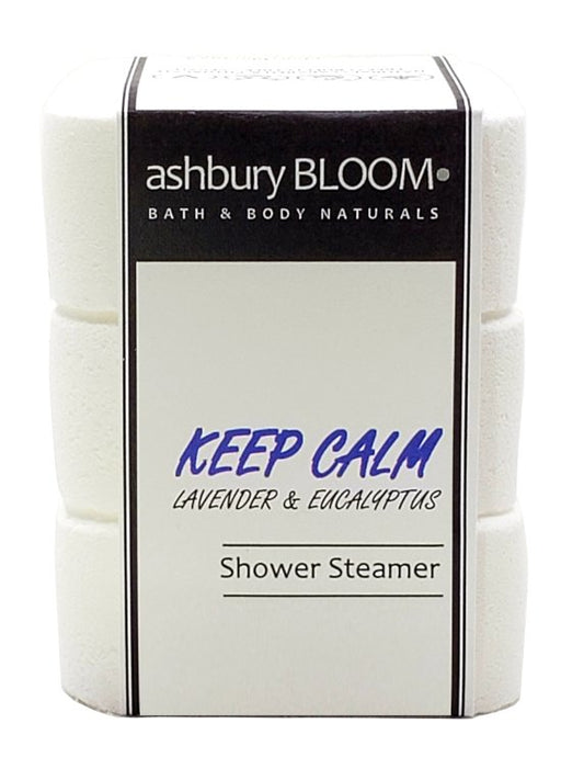 KEEP CALM 3-Pack Shower Steamers (Lavender + Eucalyptus) - The Good Vibez Collective