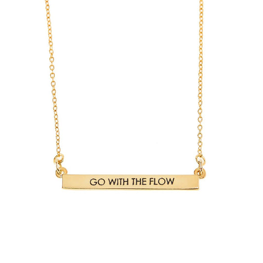 Go With The Flow Bar Necklace - The GV Collective