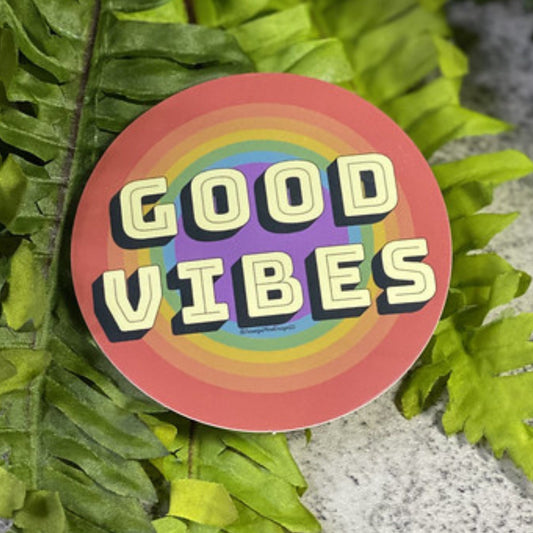 Good Vibes Vinyl Sticker - The GV Collective