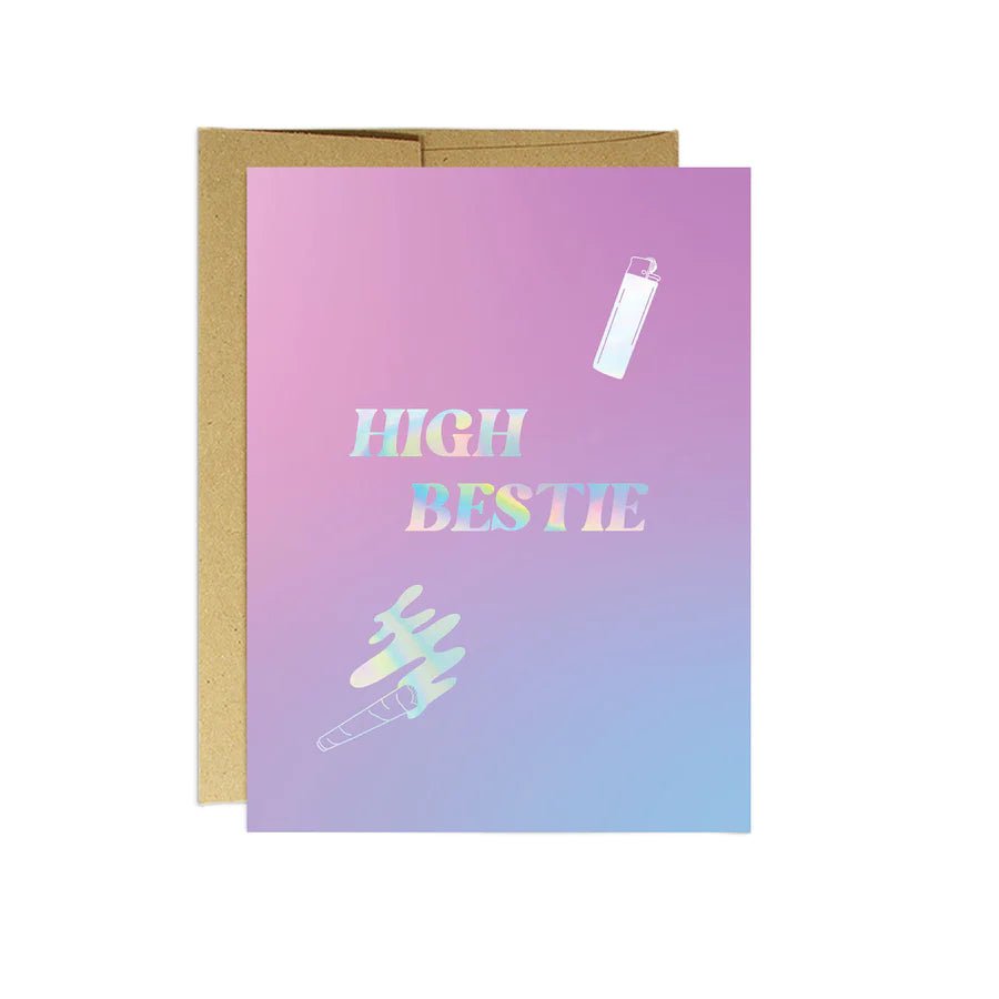 High Bestie Holo Card - The GV Collective