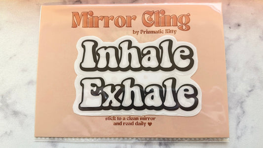 Inhale Exhale Mirror Decal - The GV Collective