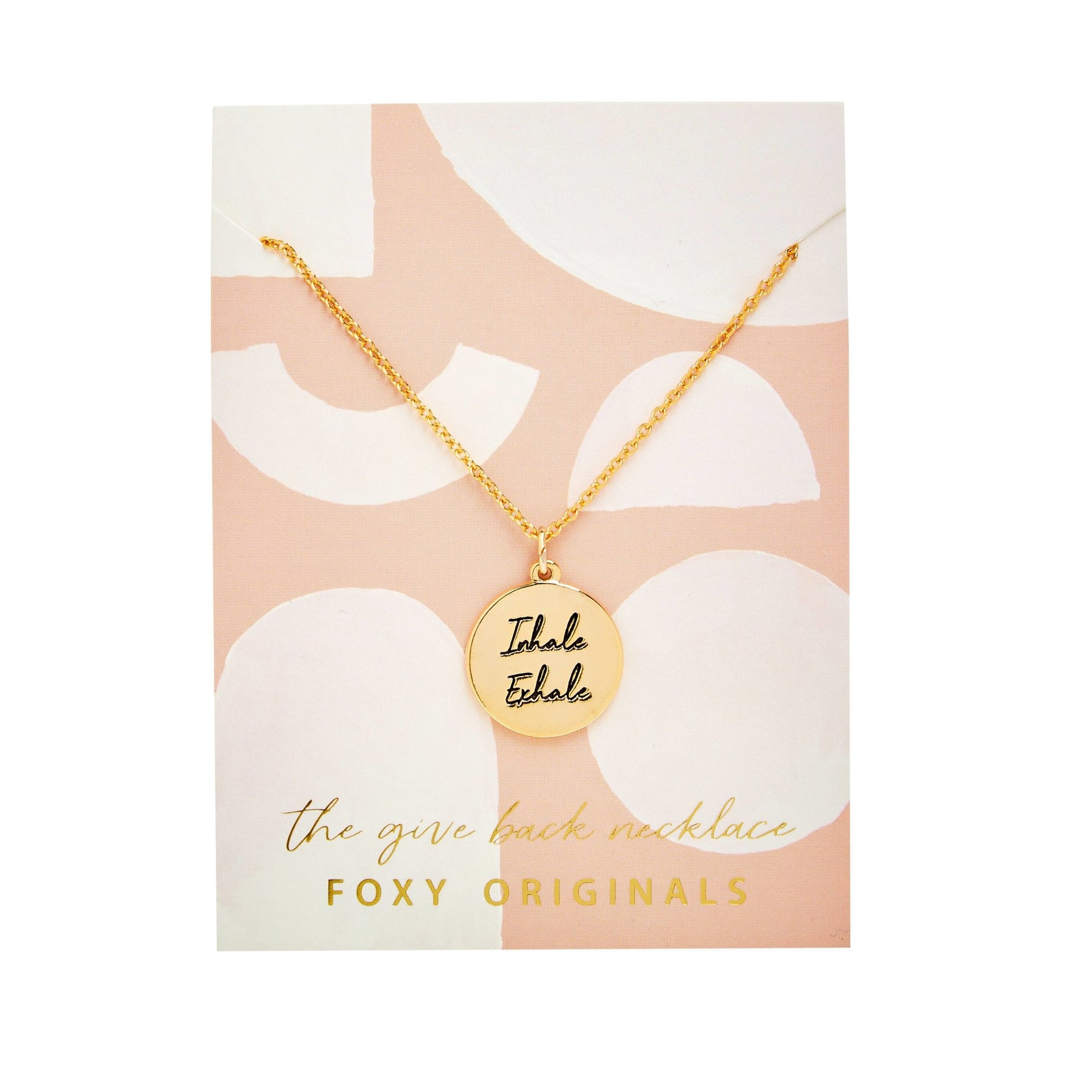 Inhale Exhale Necklace - The GV Collective
