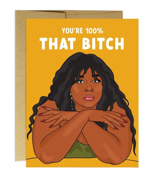 Lizzo 100% That Chick Card - The Good Vibez Collective