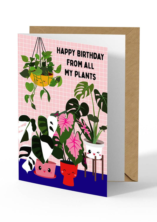 Plants birthday Card - The GV Collective
