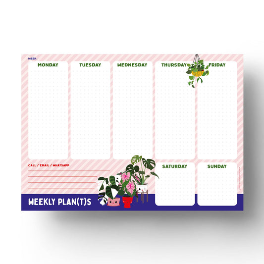 Plants Weekly Planner A4 - The GV Collective