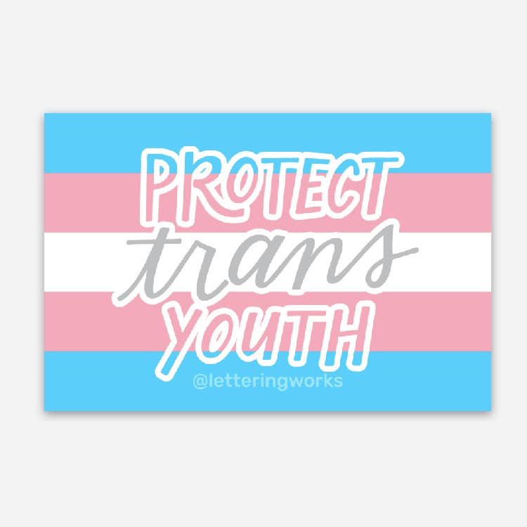 Protect Trans Youth Sticker - The GV Collective