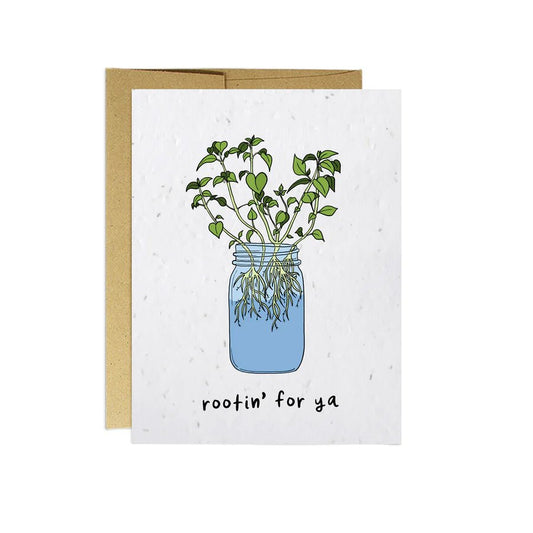 Rootin' For Ya - Plantable Puns Cards - The GV Collective