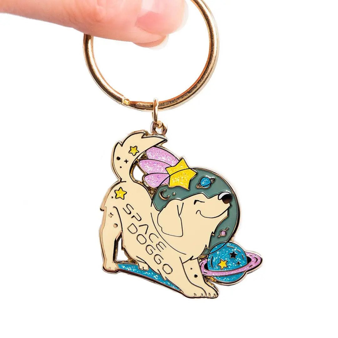 Space Doggo Enamel Keychain (Limited Edition) - The GV Collective