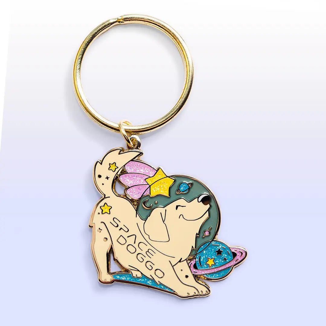 Space Doggo Enamel Keychain (Limited Edition) - The GV Collective