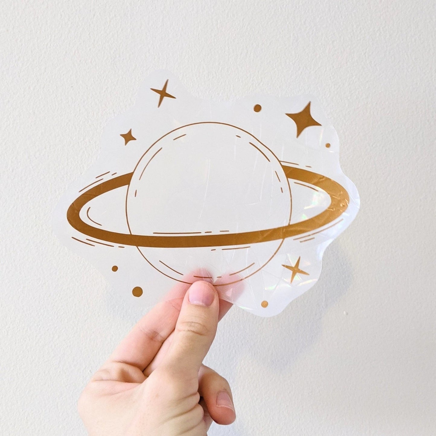 Suncatcher Saturn (Window Sticker/Rainbow Maker) - The GV Collective