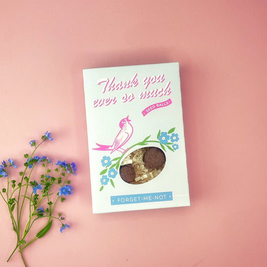 Thank You So Much Forget-Me-Not Garden Seed Ball Gift Box - The Good Vibez Collective