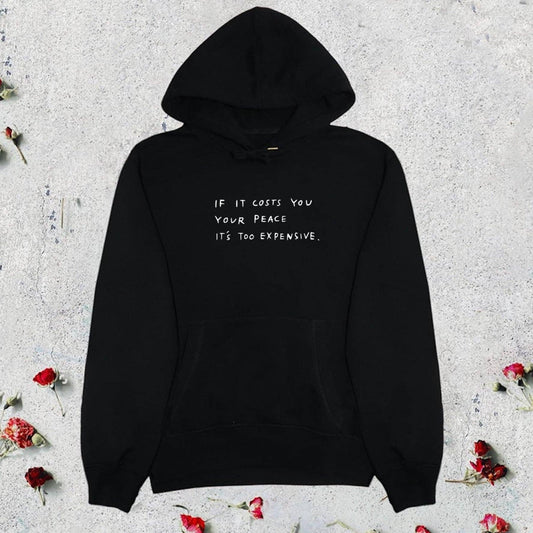The Cost Of Peace Hoodie | Mental Health| Multiple Colors - The Good Vibez Collective