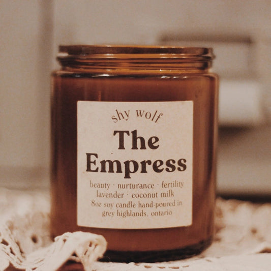 The Empress Tarot Soy Candle (Lavender & Coconut Milk) - The GV Collective