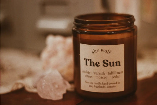 The Sun Candle (Citrus, tobacco, & cedar) - The GV Collective