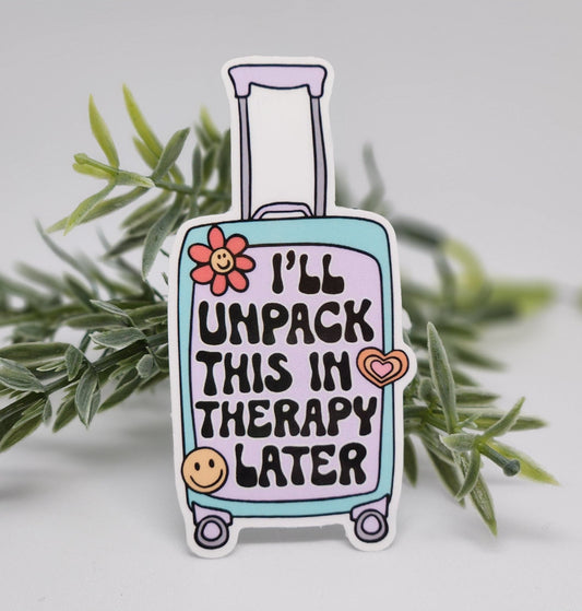 Therapy Suitcase sticker - The GV Collective